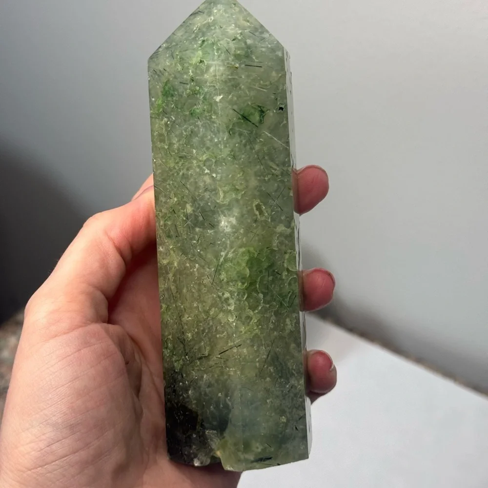 Prehnite Crystal Tower